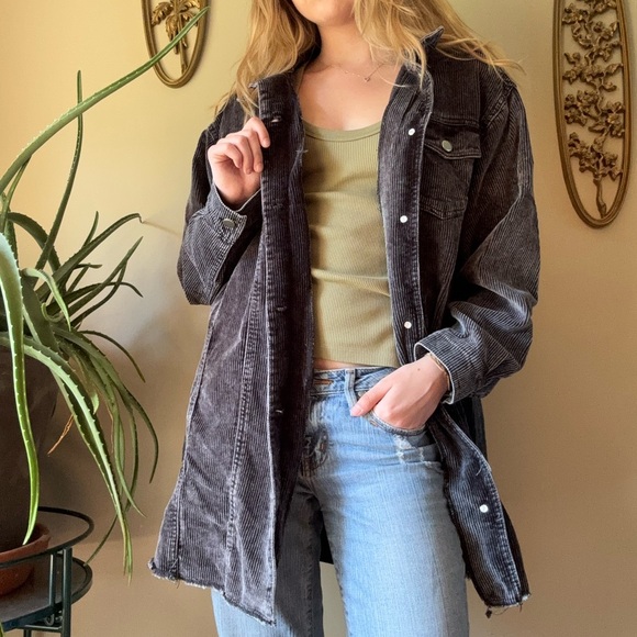 Highway Jeans Black Corduroy Jacket - Picture 2 of 9